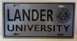 Vintage Pewtarex Lander University Metal Pewter License Plate Greenwood SC - $460.77 MXN