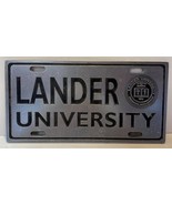 Vintage Pewtarex Lander University Metal Pewter License Plate Greenwood SC - $456.94 MXN