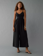 GILLI SleevelessTank Swing V Neck Black Wide Leg Jumpsuit Romper Pockets... - $586.51 MXN