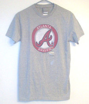 MLB Genuine Merchandise Atlanta Braves Mens Gray TShirt Sizes Sm and Med... - £11.16 GBP