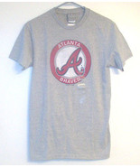 MLB Genuine Merchandise Atlanta Braves Mens Gray TShirt Sizes Sm and Med... - £7.69 GBP