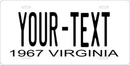 Virginia 1967 Personalized Tag Vehicle Car Auto License Plate - £13.17 GBP
