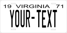 Virginia 1971 Personalized Tag Vehicle Car Auto License Plate - £13.34 GBP