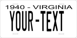 Virginia 1940 Personalized Tag Vehicle Car Auto License Plate - $16.75