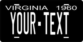 Virginia 1960 Personalized Tag Vehicle Car Auto License Plate - $16.75