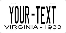 Virginia 1933 Personalized Tag Vehicle Car Auto License Plate - £13.43 GBP