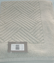 Sferra Pasha Turkish Cotton Bath Tub Mat Celadon Basketweave 20x35" New - $48.90