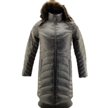 Eddie Bauer Jacket Coat Down Women’s Metalilc Full Length Fur Hood EB650 Long M - £65.61 GBP