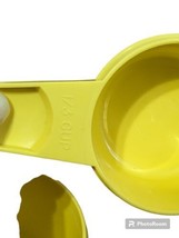 Vintage Tupperware Yellow Nesting Measuring Cups 1/2, 1/3, 3/4 ,1 Cup.  Set of 4 - £9.41 GBP