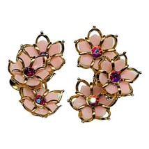 vintage lucite clip on earrings  - £27.53 GBP