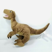 IKEA Jattelik Velociraptor Dinosaur Soft Brown Plush Stuffed Animal 14&quot; Raptor - £23.70 GBP