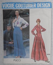 Vogue Pattern 2874 Couturier Design Pucci Misses&#39; Shirt &amp; Skirt Size 10 Uncut - £26.14 GBP