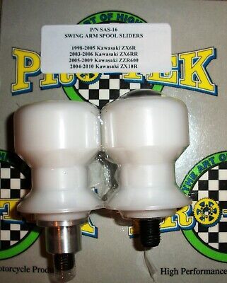 Protek Swing Arm Spool Slider NEW Kawasaki 2003 2004 2005 2006 Ninja ZX6... - $21.29