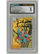CGC JSA SS 8 SIGNED Julius Schwartz Silver Age Superman 1992 DC Cosmic Card - $3,015.66 MXN