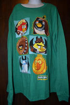 Boys Long Sleeve T Shirt Angry Birds  Size Xl 14 16 Nwt  - £10.97 GBP