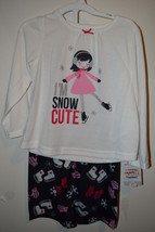 Carters Just One 2-piece Set Toddler Girls Pajamas   SIZE 3T  NWT Im Sno... - £10.38 GBP