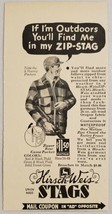 1936 Print Ad Kirsch-Weiss Zip-Stag Wool 5-Pocket Hunting Coat Portland,OR - £6.93 GBP