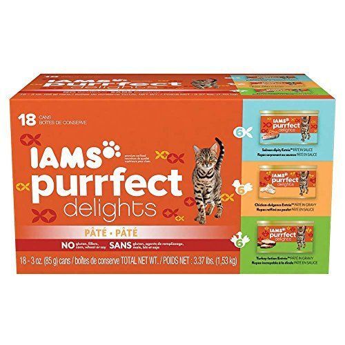 IAMS PURRFECT DELIGHTS Wet Canned Cat Food Pate - Variety Pack - $13.11