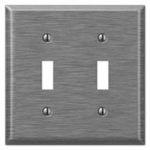 Creative Accents Antique Nickel Steel - 2 Toggle Wallplate 9AN102 - £6.78 GBP