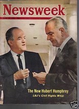 Newsweek Magazine New Hubert HumphreyApril 13. 1964 - £11.60 GBP