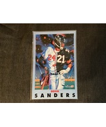 Deion Sanders PRIME TIME Atlanta Braves Falcons NFL 1993 Vintage 11 x 17... - £22.40 GBP