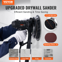 VEVOR Drywall Sander 800W Brush Motor 1200-2300RPM Variable Speed &amp; Auto... - $93.16