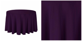Round 90&quot; Table linens for Wedding, Restaurant &amp; Wholesale - Plum - P01 - £67.20 GBP