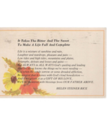 Helen Steiner Rice (Christian Inspirational Quote (vintage 1970s) postcard - £2.40 GBP