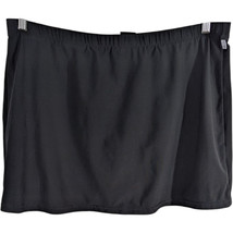 Nike Short Sweat Skort Womens Large Black sz 12-14 Straight 36x15 - $28.71