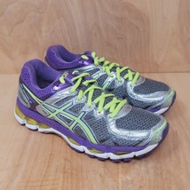 ASICS Womens Sneakers Sz 7 M Gel-Kayano 21 Running Shoes Purple T4H7N - £20.30 GBP