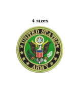 US Army 4 sizes Digitized filled machine embroidery design Digital Download - $6.79 CAD