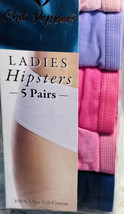 Chili Peppers Ladies 5 Hipsters Size 5. 100% Ultra Soft Cotton. Hi Cut - £20.14 GBP