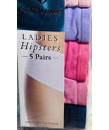Chili Peppers Ladies 5 Hipsters Size 5. 100% Ultra Soft Cotton. Hi Cut - $25.62