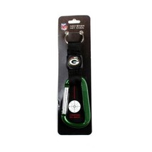 Green Bay Packers NAVI-BINER Carabiner Keychain Key Ring With Compass 6" Nwt - $7.49