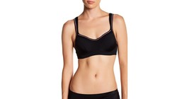 Heidi Klum Women&#39;s Black High Impact Lounge Demi Bra 36B - $18.80
