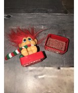 Vtg 1992 Noteworthy Fantasy Trolls Stamper Christmas Holiday Ink Stamper - $16.82