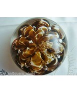 Maud and Joe St Clair paperweight beautiful brown petals decor [PPWC] - €47,97 EUR