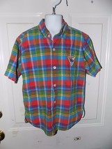 Little Levi&#39;s Multi Color Plaid Button Down Shirt Size 7 Boy&#39;s EUC - £11.41 GBP