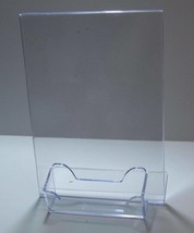 Acrylic Sign Display / Picture Frame with Business Card Holder 5&quot; x 7&quot; - £4.67 GBP