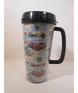 Island Heritage Honolulu Hawaii Woodie Palm Trees Tumbler Mug w/ Handle - €8,25 EUR