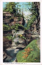 Watkins Glen New York Postcard Pillar of Beauty Curteich A-52138 1913 - $2.96