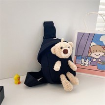 Korean Version of Children&#39;s Plush Bear Bag New Backpack Cute Cartoon Small Back - £15.40 GBP