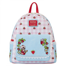 Strawberry Shortcake Denim Mini Backpack By Loungefly Multi-Color - £67.64 GBP
