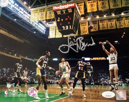 Larry Bird Signed 8x10 Boston Celtics vs Los Angeles Lakers Photo Bird+JSA ITP - £122.12 GBP