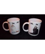 Lot 2 Cat Mugs Chartreux Turkish Van Brown Mackerel Tabby Siberian Abyss... - $356.10 MXN