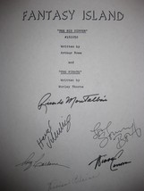 Fantasy Island Signed TV Script Screenplay Autograph Ricardo Montalban Herve Vil - £13.36 GBP