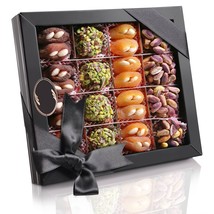 Andy Anand 24-Piece Gift Box: All-Natural Truffles and Stuffed Fruits, No Sugar - £27.50 GBP