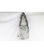 Deadstock Vintage Y2K 90s Fuzzy Shag Fur Handled Flap Shoulder Bag Purse... - $98.95