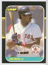 Boston Red Sox Jim Rice 1987 Leaf Donruss Baseball Card 247 - £0.39 GBP