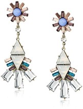 Purple by M. Haskell Garden Party Mixed Faceted Bead Drop Earrings  - £51.34 GBP